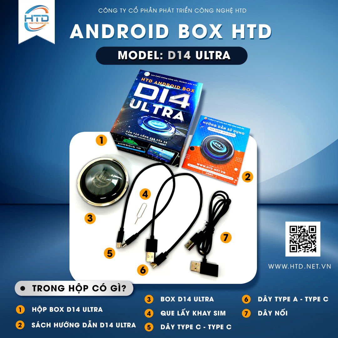 Bộ android box cho ô tô D14 Ultra